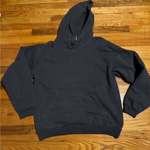 Los Angeles Apparel 14oz Heavy Fleece Hoodie Garment Dye 2 Dolphin Blue Large